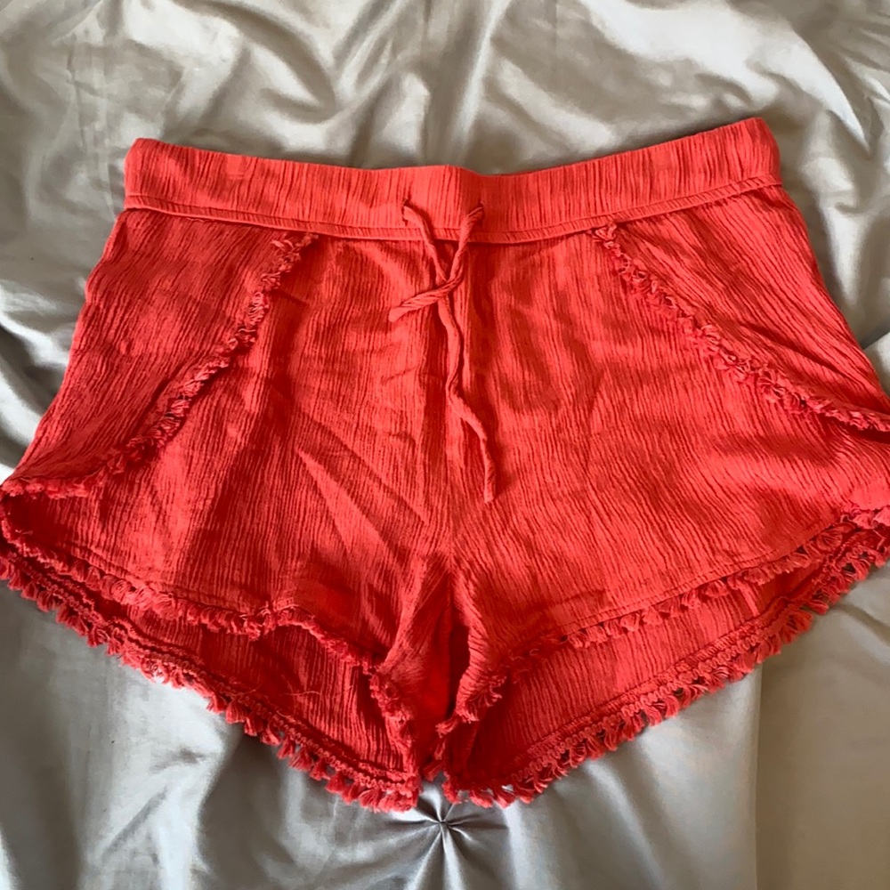 Blood orange colored short